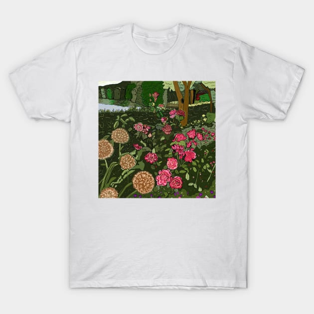 View by the River digital art T-Shirt by LisaCasineau